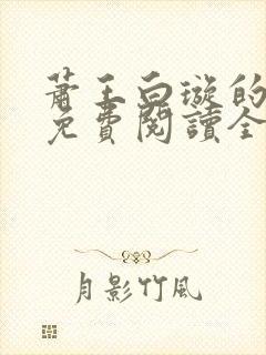 萧王白璇的小说免费阅读全文