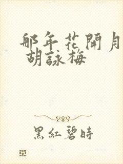 那年花开月正圆 胡咏梅