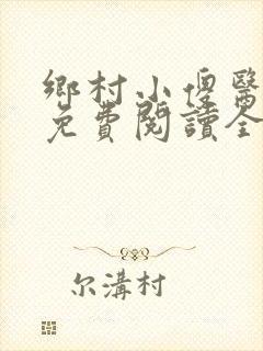 乡村小傻医小说免费阅读全文