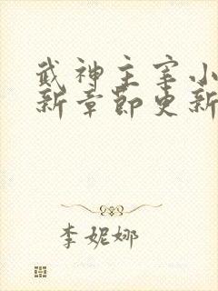 武神主宰小说最新章节更新
