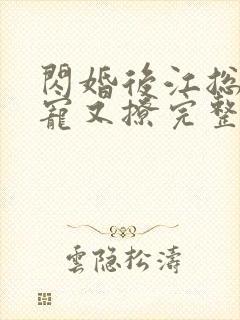闪婚后江总他又宠又撩完整版