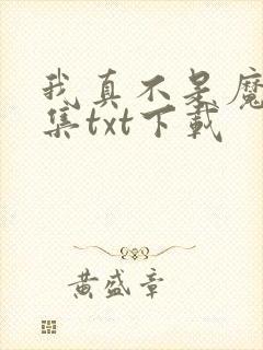 我真不是魔神全集txt下载