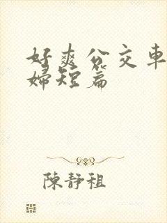 好爽公交车上少妇短篇