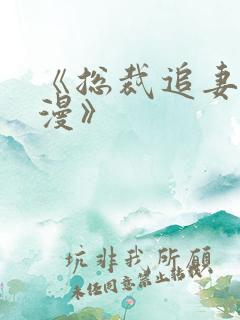 《总裁追妻路漫漫》