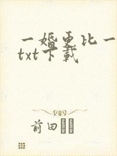 一婚更比一婚高txt下载