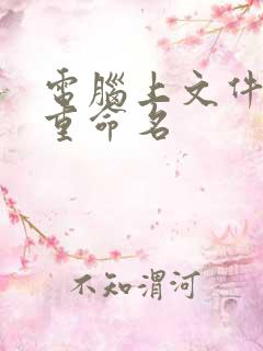 电脑上文件批量重命名