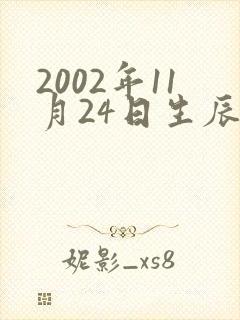 2002年11月24日生辰八字算命