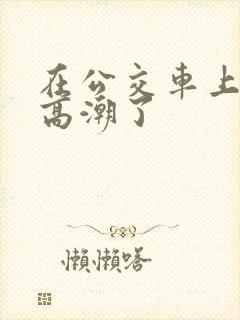 在公交车上被插高潮了