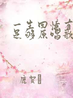 一生回忆有你就足够原唱歌词