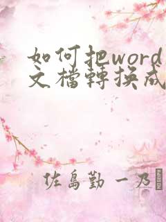 如何把word文档转换成excel表格