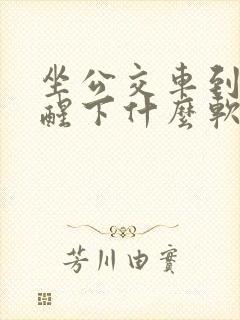 坐公交车到站提醒下什么软件