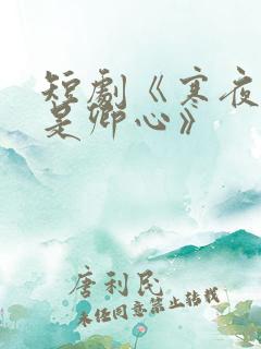 短剧《寒夜尽处是卿心》