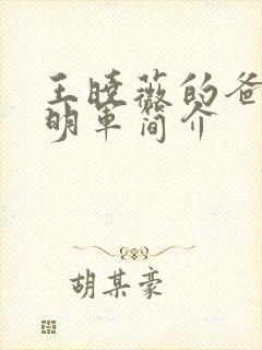 王晓薇的爸爸王明军简介