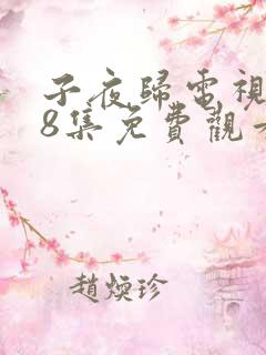 子夜归电视剧38集免费观看全集高清