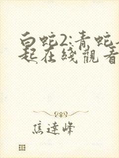 白蛇2:青蛇劫起在线观看完整版