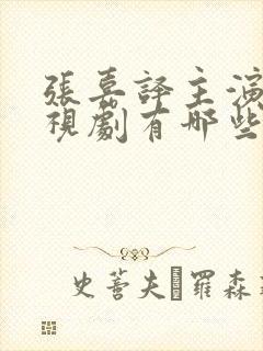 张嘉译主演的电视剧有哪些
