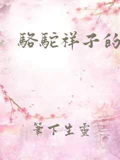 骆驼祥子的好句