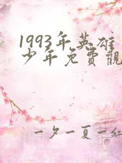 1993年英雄少年免费观看高清