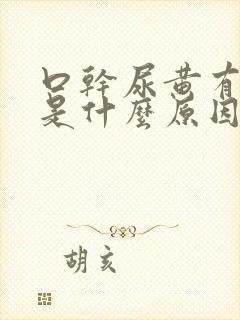 口干尿黄有味道是什么原因