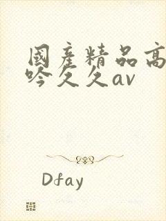 国产精品高潮呻吟久久av