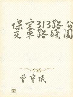保定313路公交车路线图