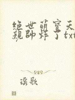绝世萌宝天才娘亲帅炸了txt