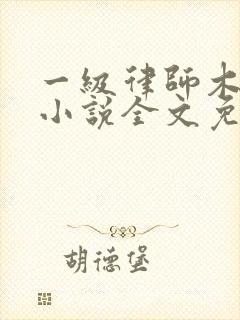 一级律师木苏里小说全文免费阅读免费