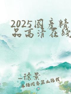 2025国产精品高清在线