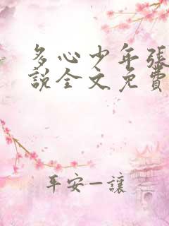 多心少年张成小说全文免费阅读
