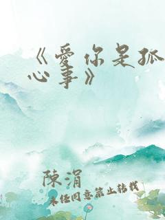 《爱你是孤单的心事》