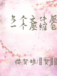 多个文件压缩成一个压缩包