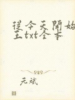 从今天开始做藩王txt全本