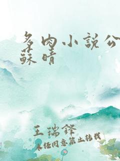 多肉小说公交车苏晴