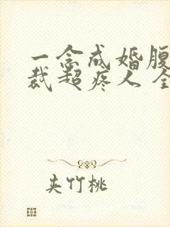 一念成婚腹黑总裁超疼人 全文免费阅读