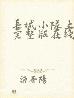 长城小队上中下完整版在线免费看