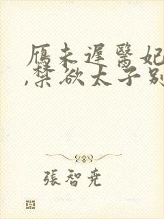 雁未迟医妃有毒,禁欲太子别害怕短剧