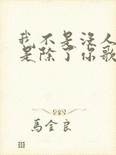 我不是没人爱只是除了你歌名