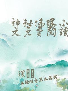 神秘佛眼小说全文免费阅读