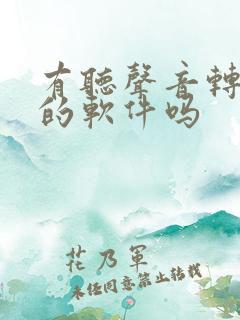 有听声音转文字的软件吗