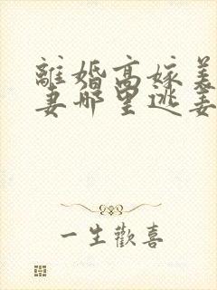 离婚高嫁美丽娇妻哪里逃姜晚柠免费阅读