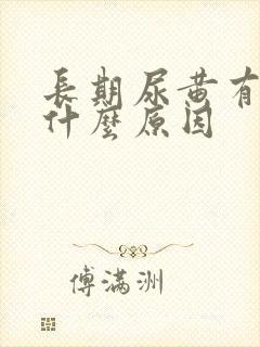 长期尿黄有沫是什么原因