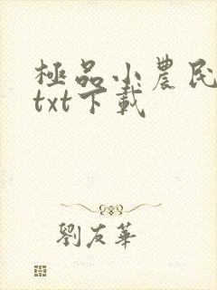 极品小农民系统txt下载