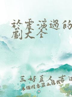 于震演过的电视剧大全