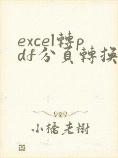 excel转pdf分页转换