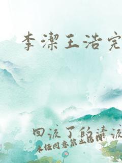 李洁王浩完整版