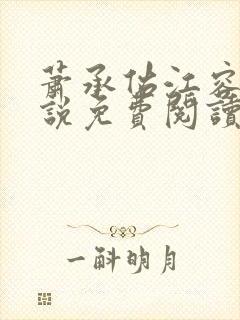 萧承佑江容音小说免费阅读最新章节