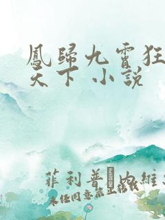 凤归九霄狂妃逆天下 小说