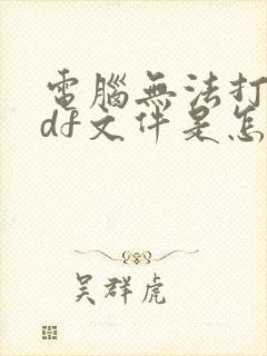 电脑无法打开pdf文件是怎么回事