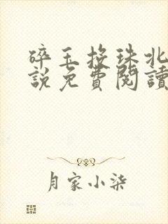 碎玉投珠北南小说免费阅读全文无窗口