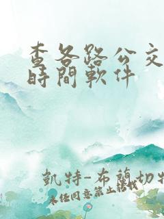 查各路公交车的时间软件